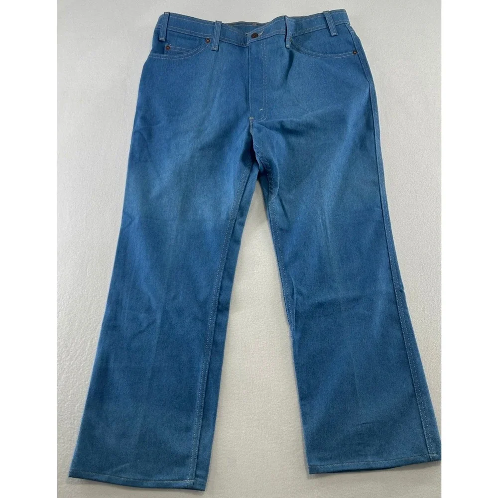 Vintage Levis Action Jeans Mens 38x29 Orange Tab Blue Denim Made in USA NWT